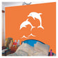 Dolphin Fish Wall Design Stencil (KHSNT140)
