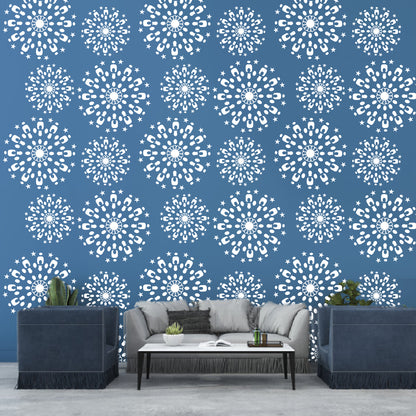 Large stencil design for wall painting and DIY décor