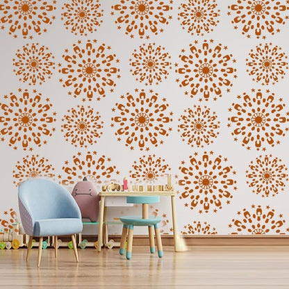 om tensile design for wall painting 3d