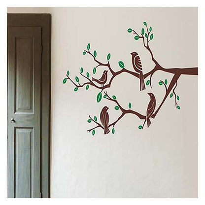 peacock wall stencil