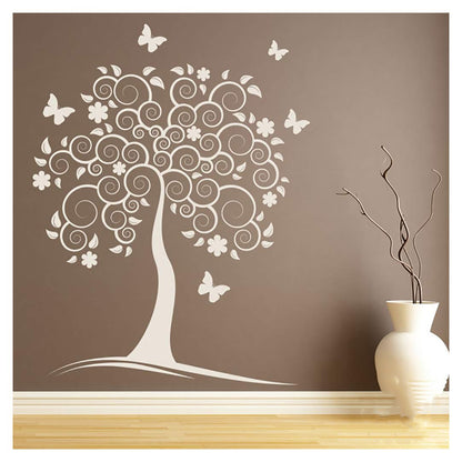 stencil design wall painting