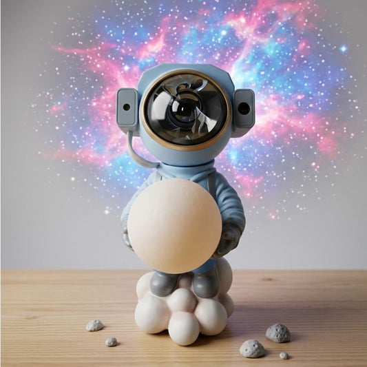 LED Table Top Desk Decor Astronaut Ball Blue