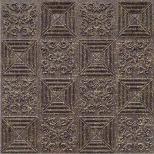 Mangum Brown Self Adhesive Wall Panels Flower Design