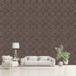 Mangum Brown Self Adhesive Wall Panels Flower Design