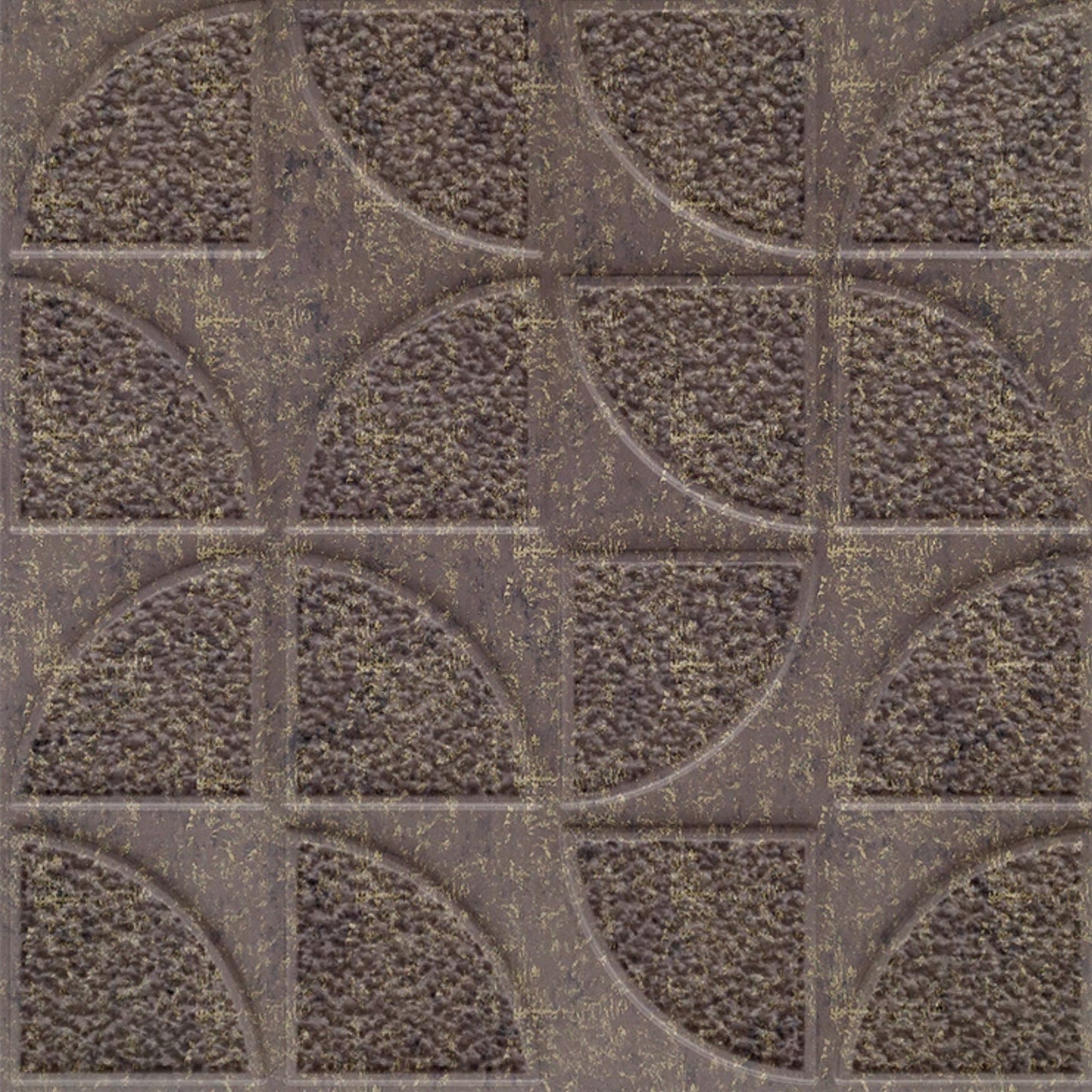 3D Self Adhesive Wall Panel Quarter Circle Design- 50x50cm