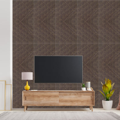 Magnum Brown Self Adhesive Panels Stripe Design