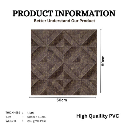 Magnum Brown Self Adhesive Panels triangle Design