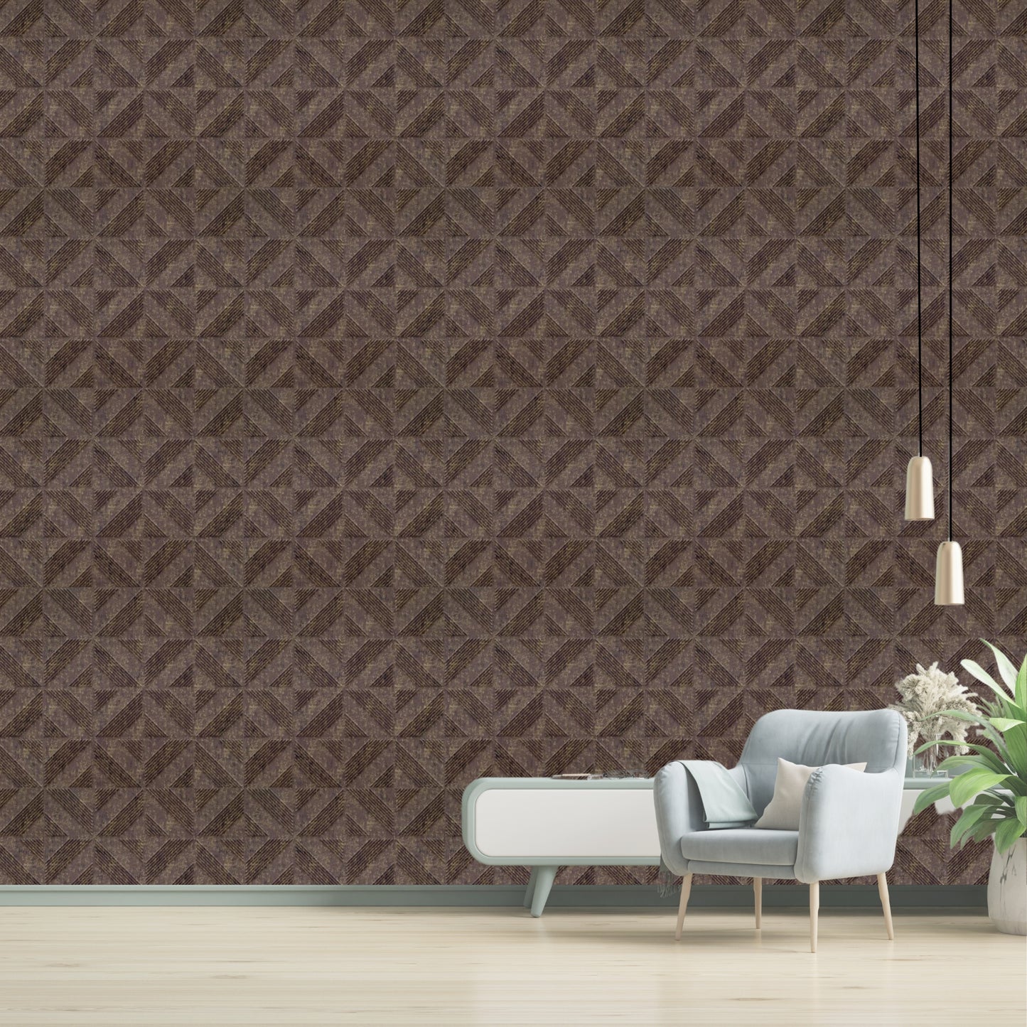 Magnum Brown Self Adhesive Panels triangle Design
