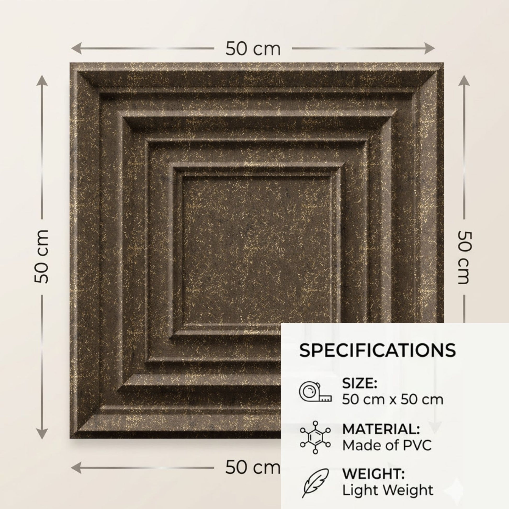 Magnum Brown 3D Wall Panels Accent Design4