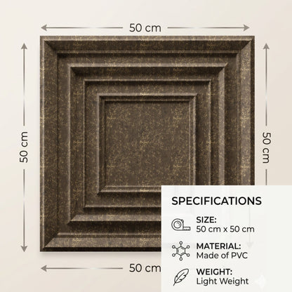 Magnum Brown 3D Wall Panels Accent Design4