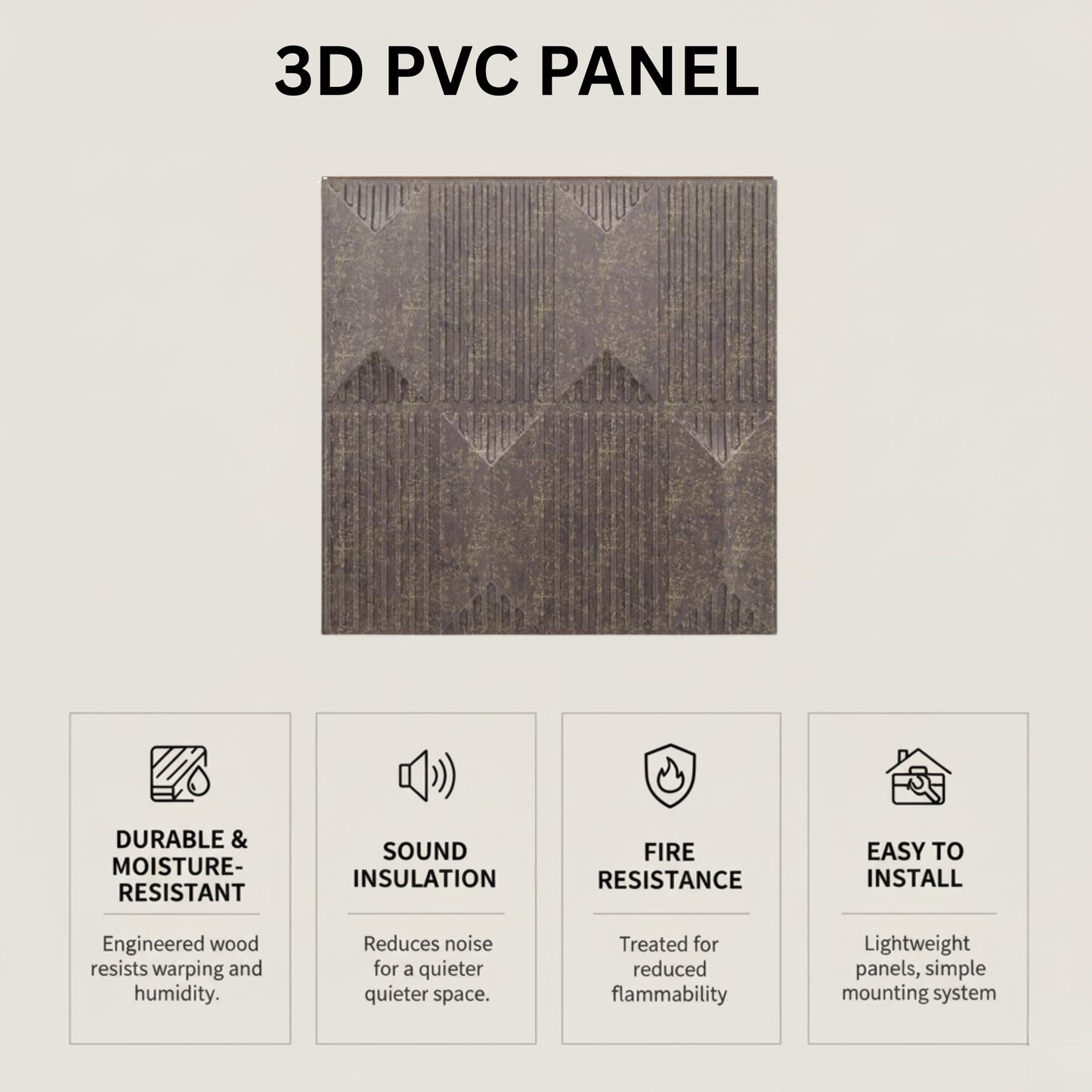 Magnum Brown 3D Wall Panels Artisan Design