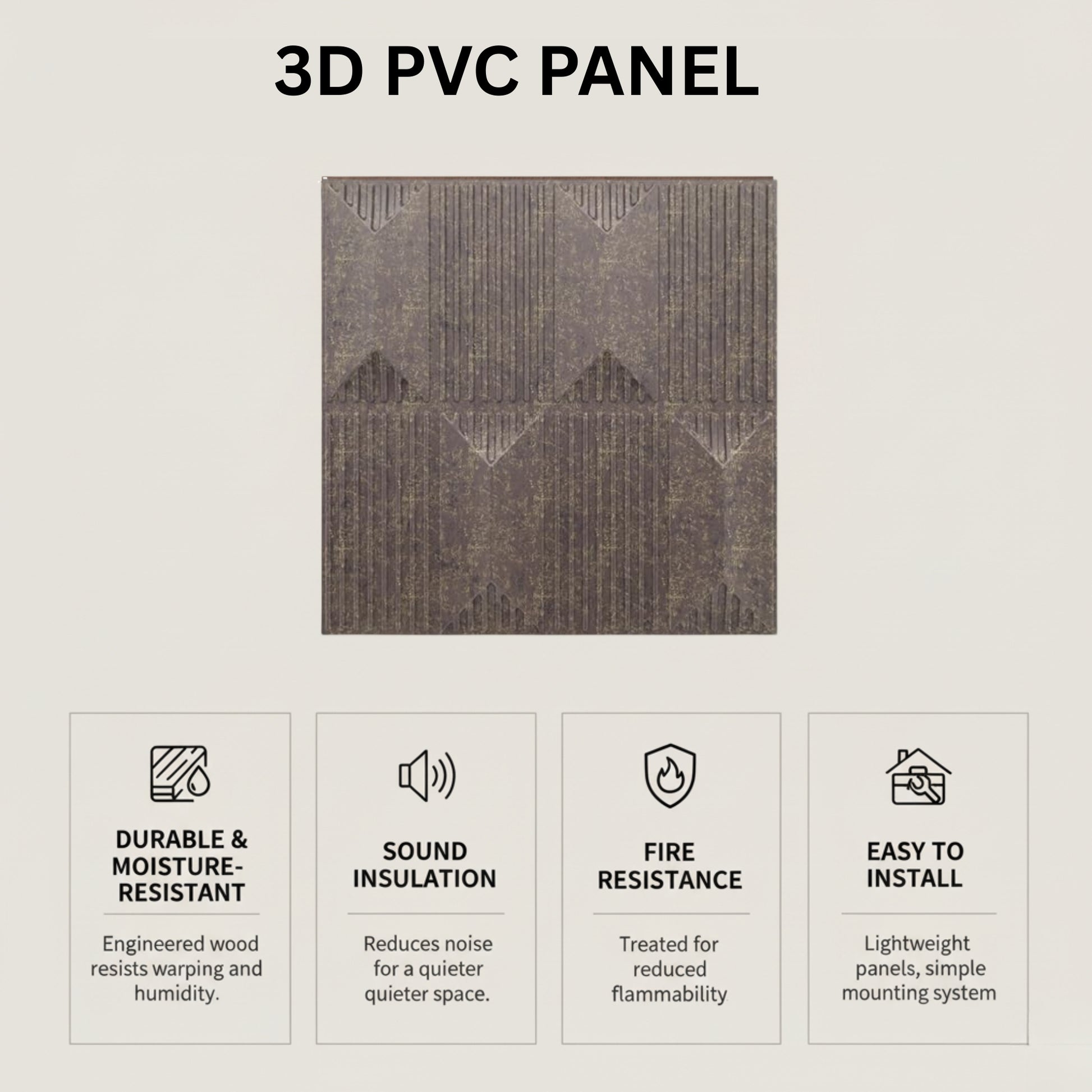 Magnum Brown 3D Wall Panels Artisan Design