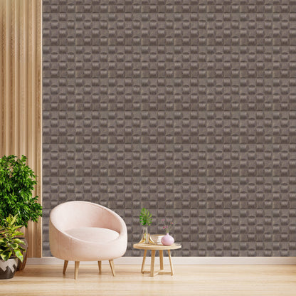 Magnum Brown Block Design 3D Wall Panel View-1