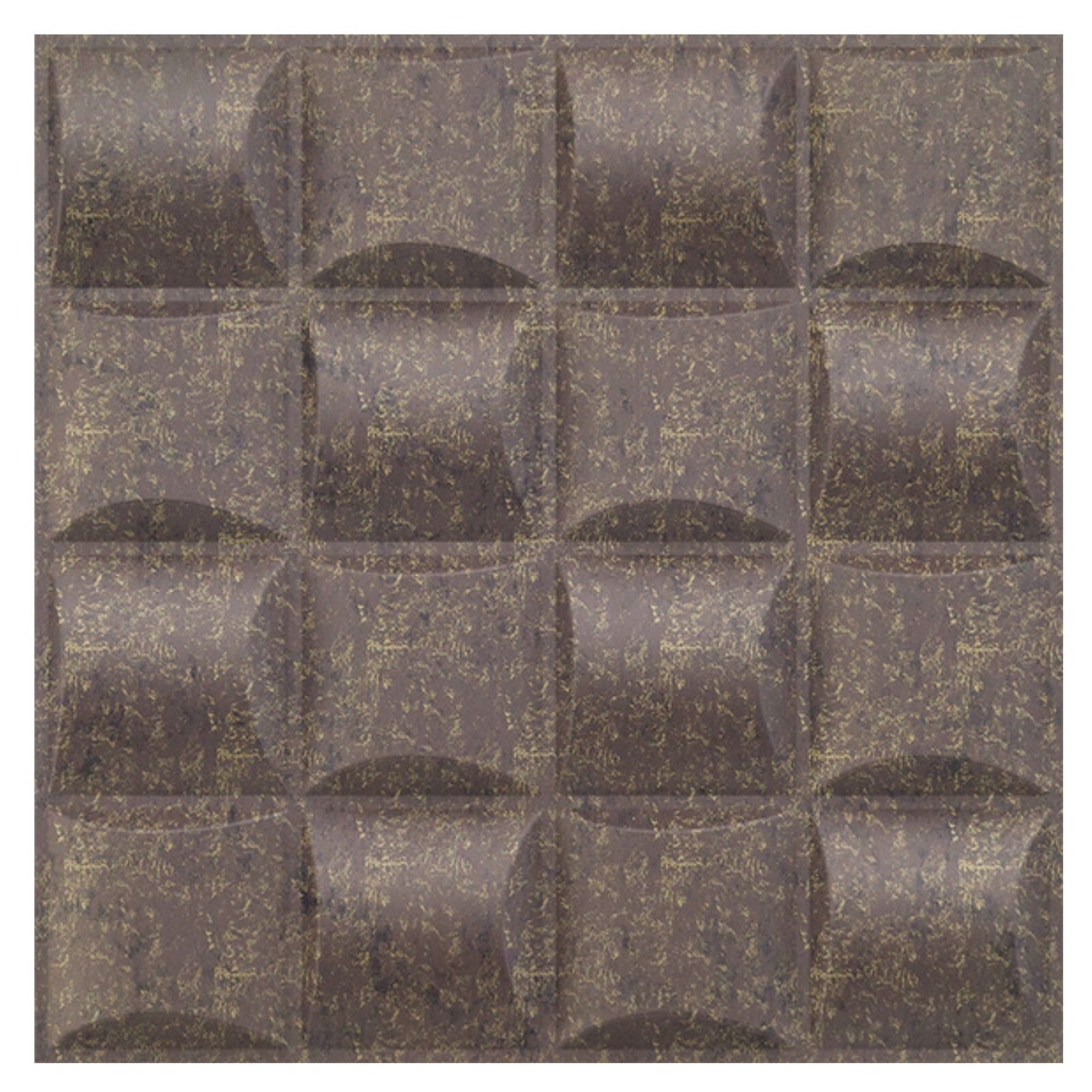Magnum Brown Block Design 3D Wall Panel View
