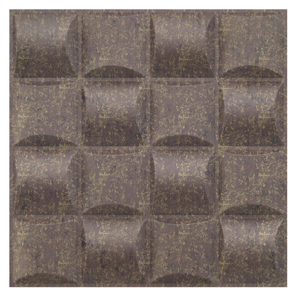 Magnum Brown Block Design 3D Wall Panel View