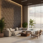 Magnum Brown Cubical Design 3D Wall Panels View-2