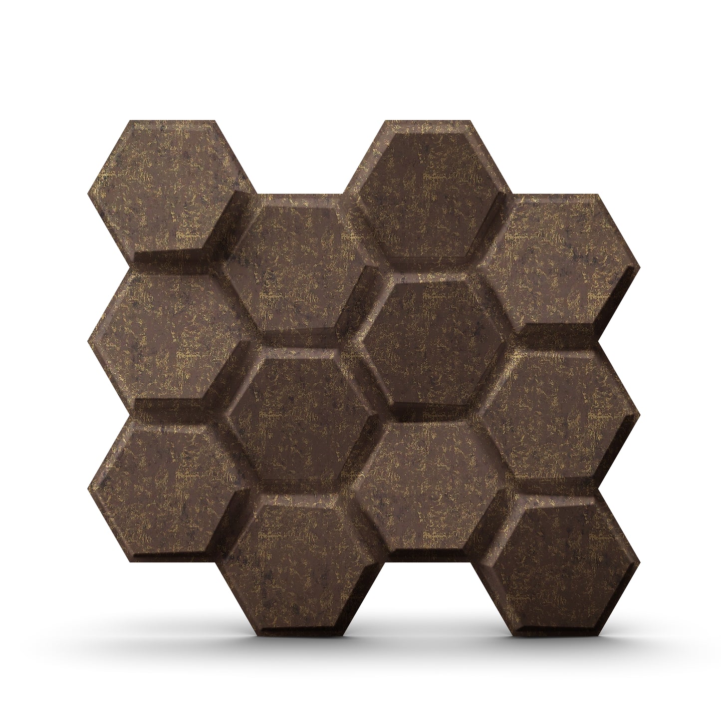 Magnum Brown 3D Wall Panels Hexagon Design-td038