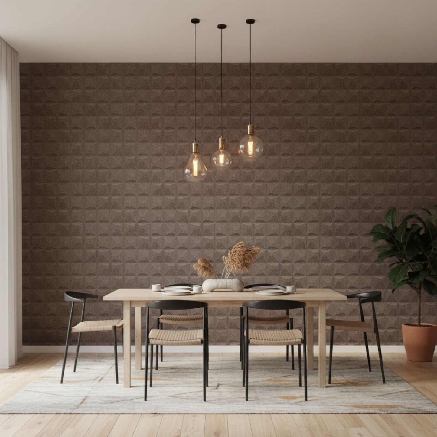 Magnum Brown 3D Wall Panels Pixel Design