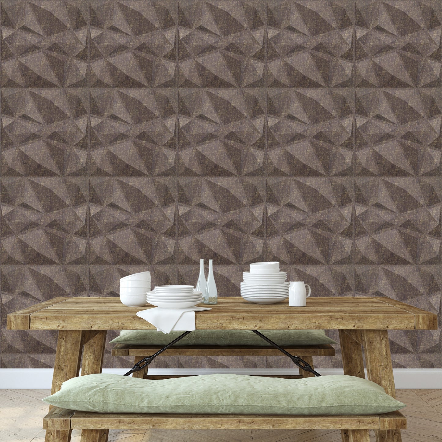 3D Wall Panels - PVC Stone Design 50X50 cm