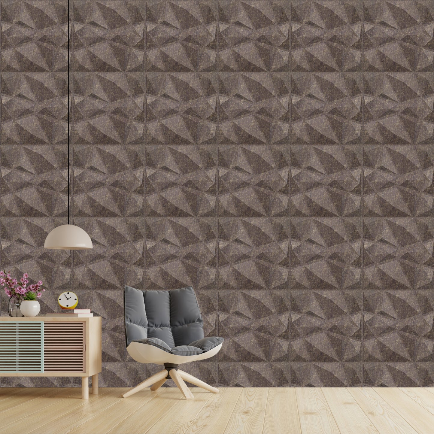 3D Wall Panels - PVC Stone Design 50X50 cm