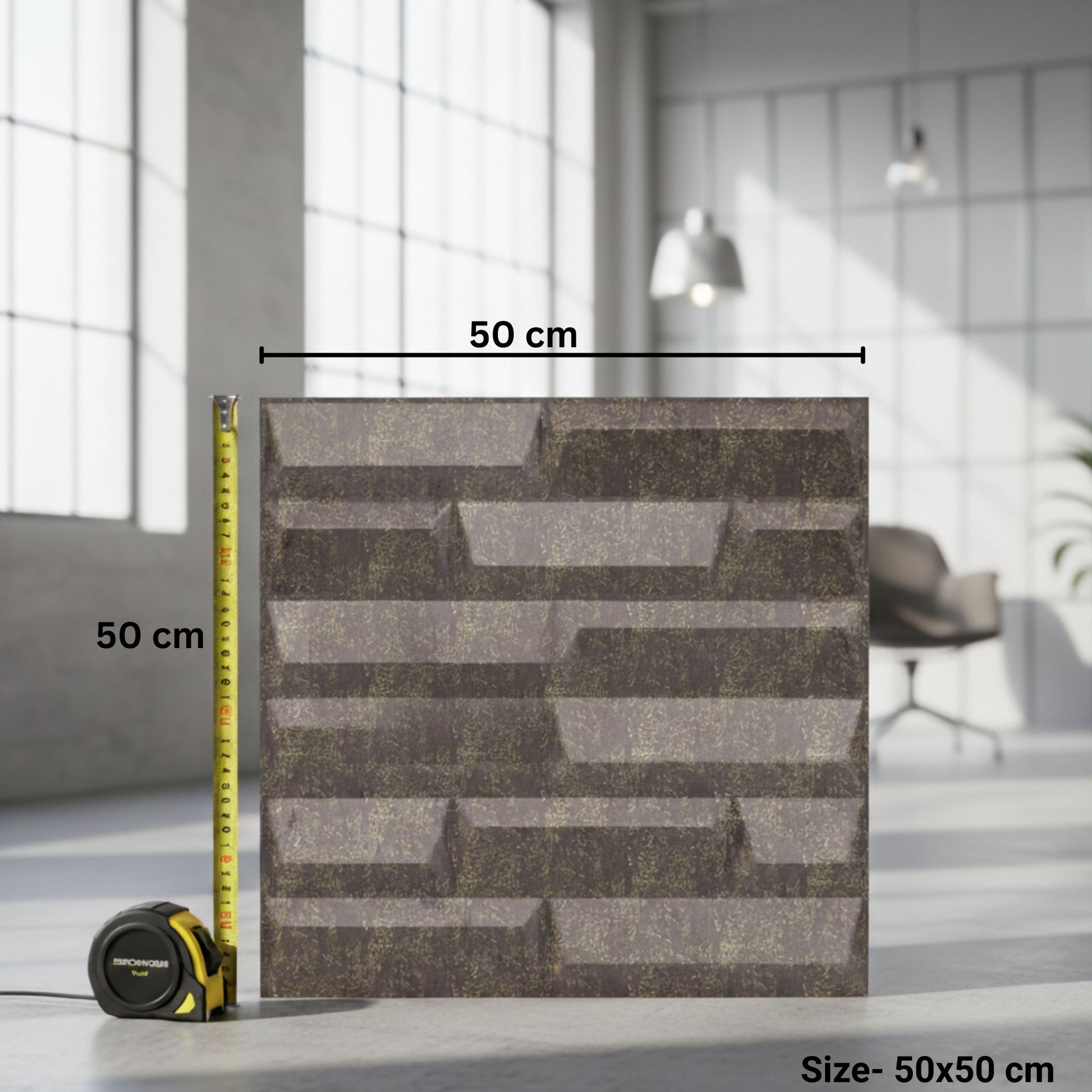 Magnum Brown 3D Wall Panels Vault Design