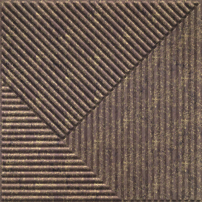 Magnum Brown 3D Wall Panels Stripe Design