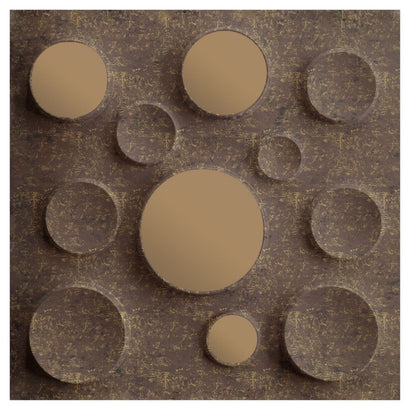 Magnum Brown Acrylic Moon Design 3D Wall Panel