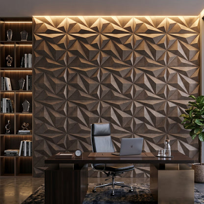 Magnum Brown 3D Wall Panels Alps Design-1