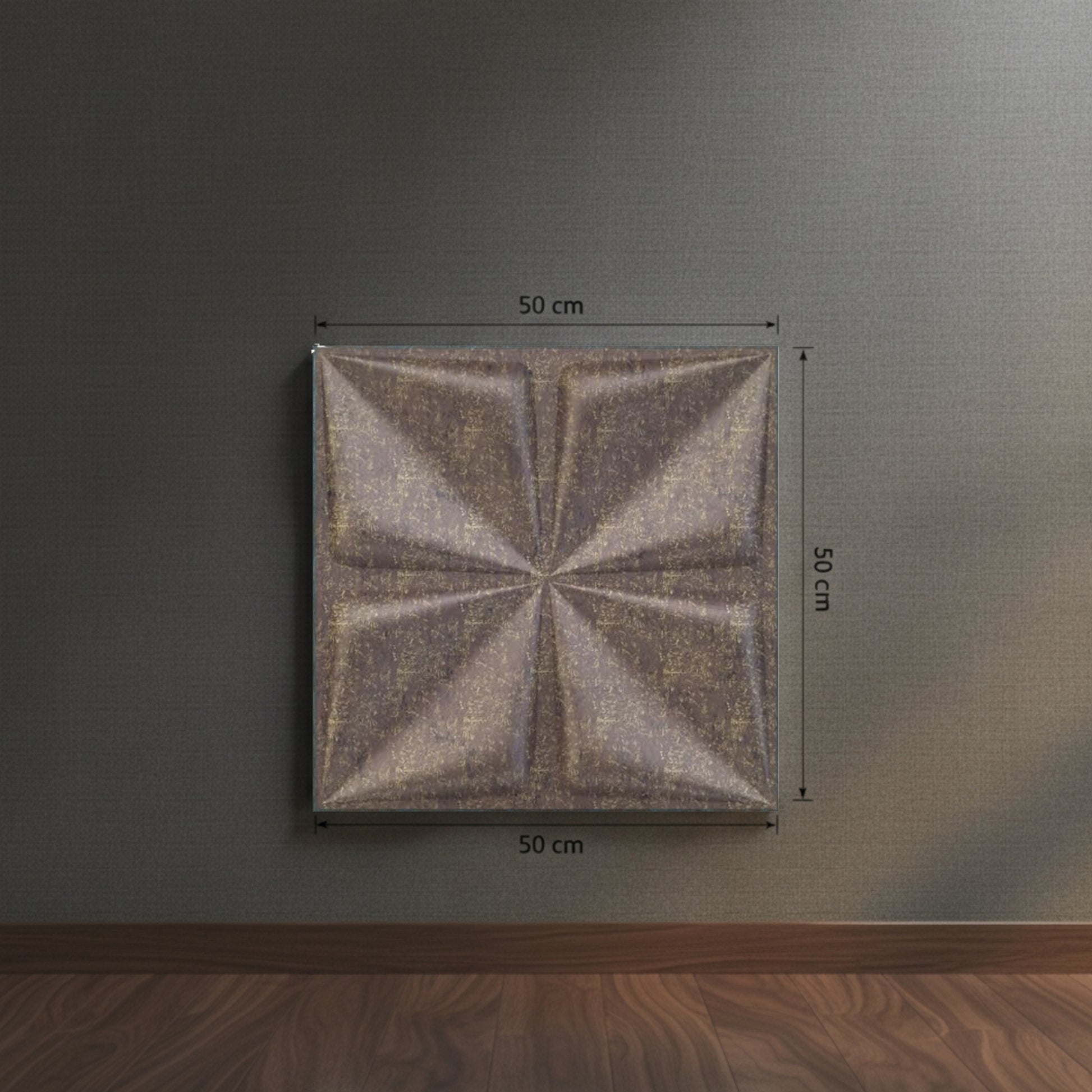 Magnum Brown Bloom Design 3D Wall Panel View-4
