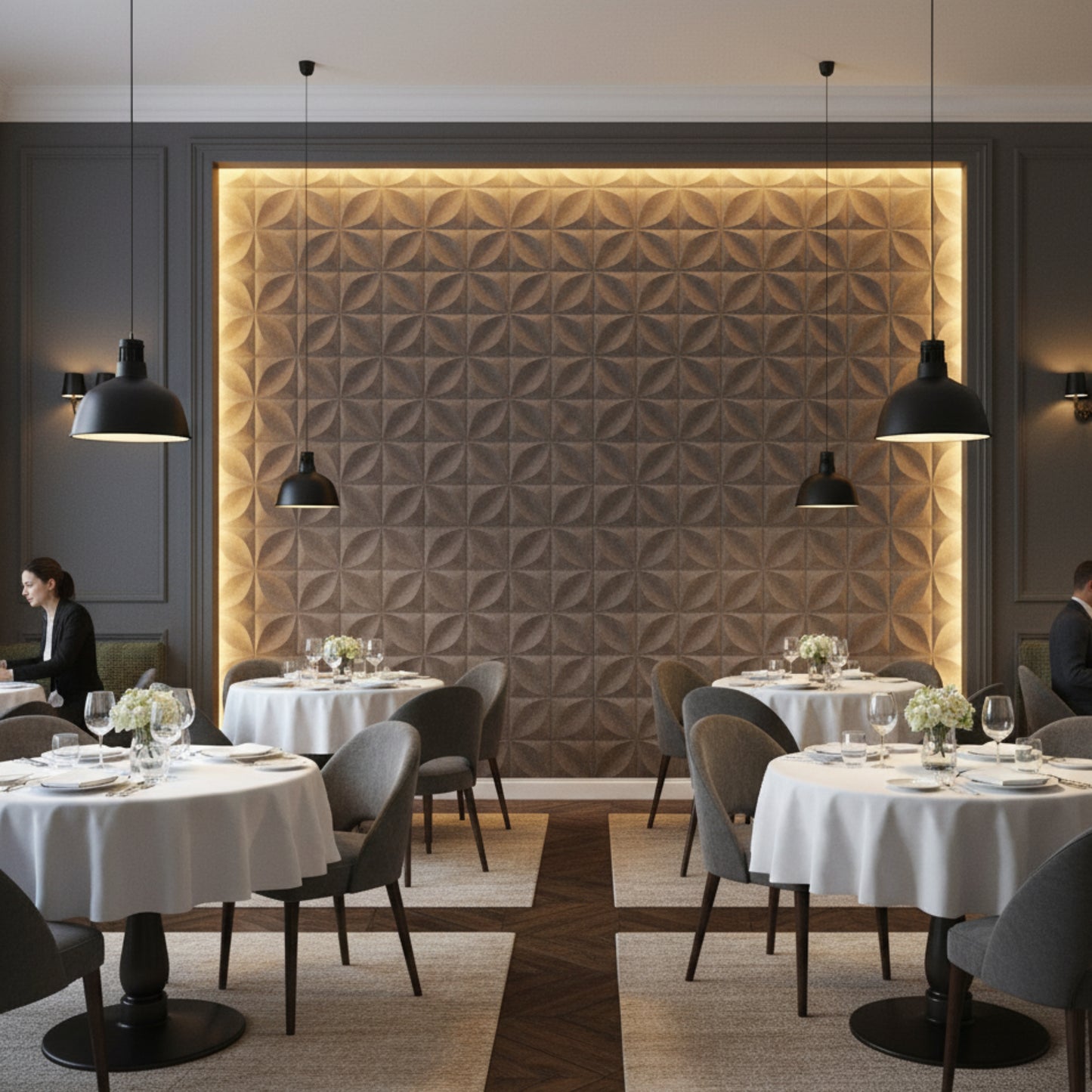 Magnum Brown 3D Wall Panels Butterfly Design