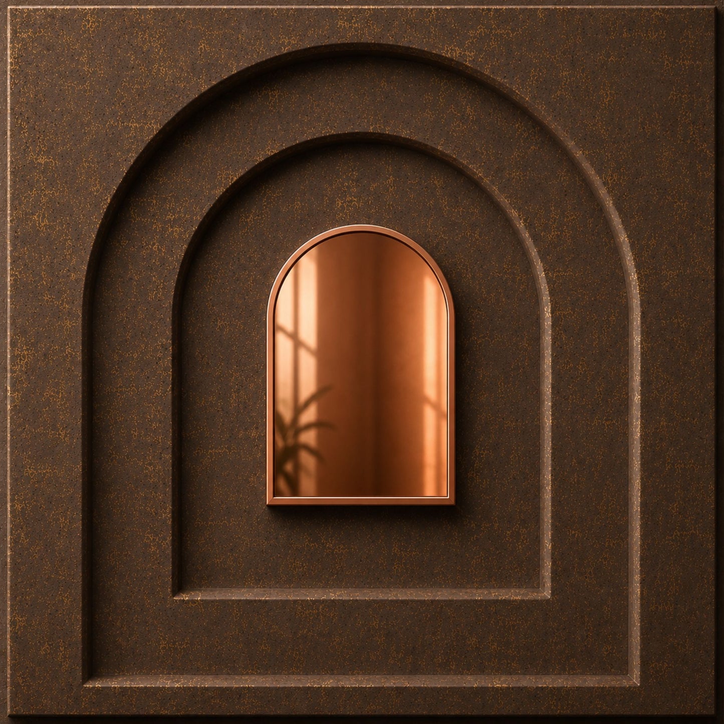 Magnum Brown Copper Archi Design Acrylic 3D Wall Panel
