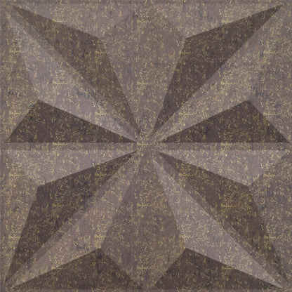 Magnum Brown Crystal Design 3D Wall Panel Front View-1