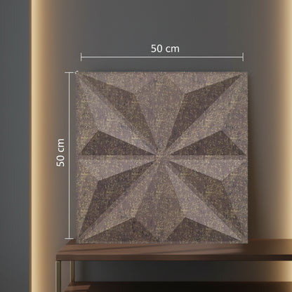 Magnum Brown Crystal Design 3D Wall Panel View-4