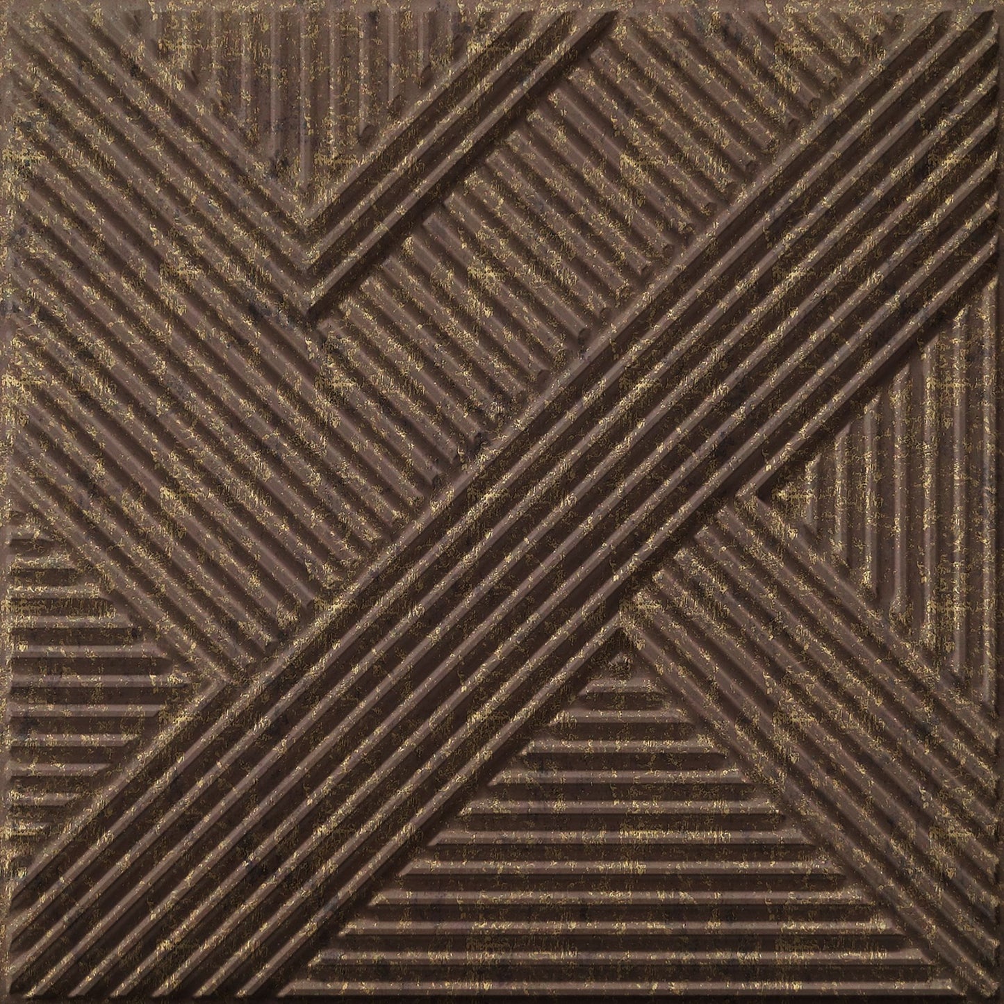 Magnum Brown Self Adhesive Panels Line Abstract Design