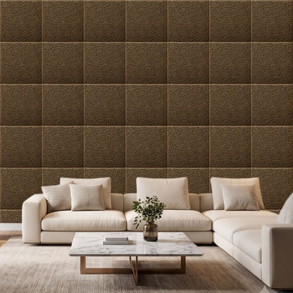 Magnum Brown Self Adhesive PVC wall Panels Textured Design
