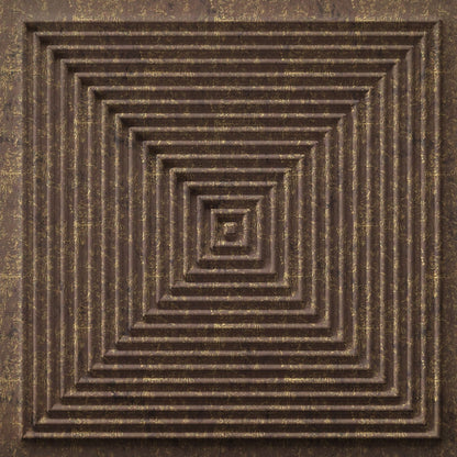 Magnum Brown Self Adhesive Panels Square Design TP112