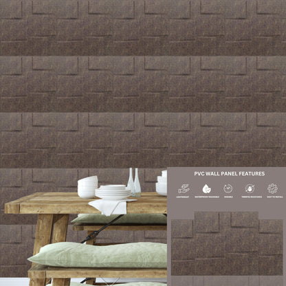 Magnum Brown Stream Design 3D Wall Panel-2