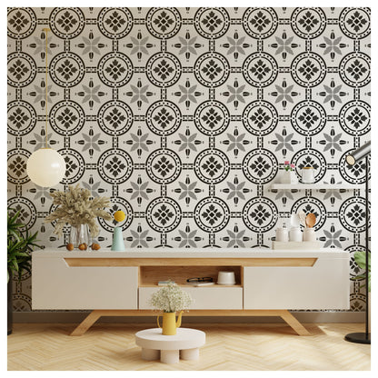 wall stencil mandala