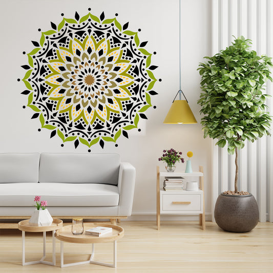 Sensitivity Mandala Design Stencil for Wall Painting (KDMD1499)