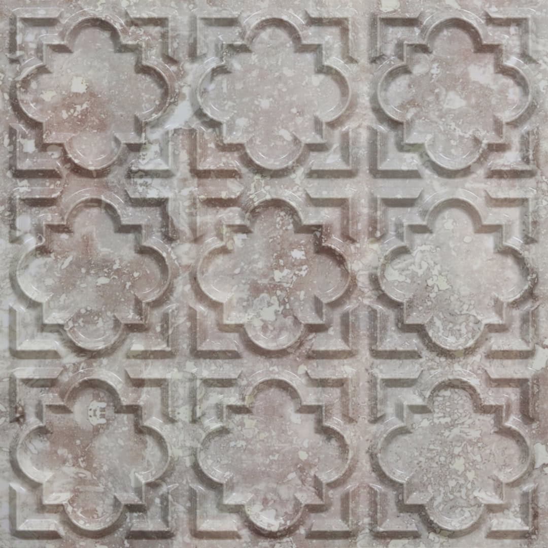 Marbella Color Quatrefoil Design 3D Ceiling Panel