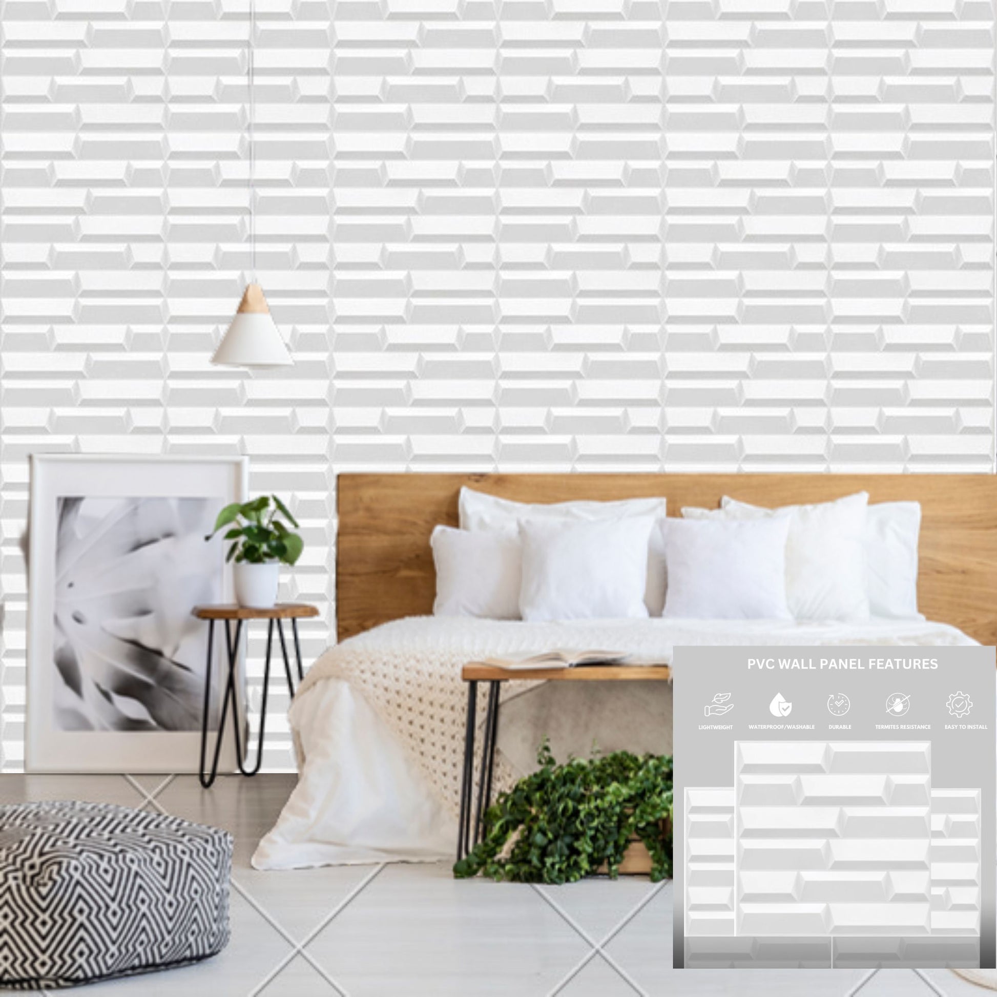 MattWhite 3D Wall Panels Vault Design-3