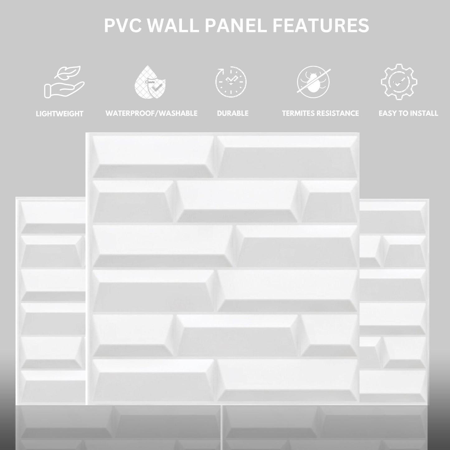 MattWhite 3D Wall Panels Vault Design-4