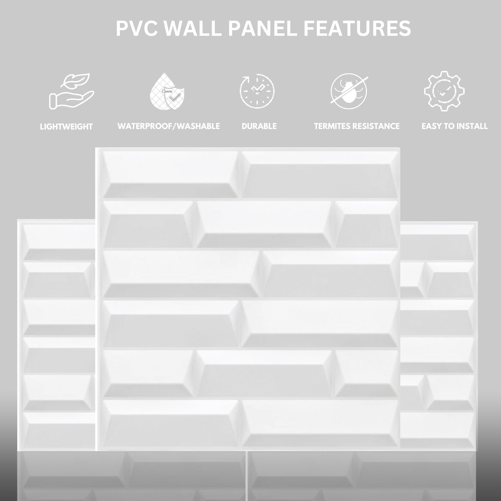 MattWhite 3D Wall Panels Vault Design-4