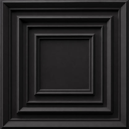 Matt Black 3D Wall Panels Accent Design