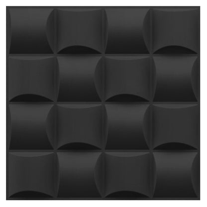 Matt Back Block Design 3D Wall Panel View