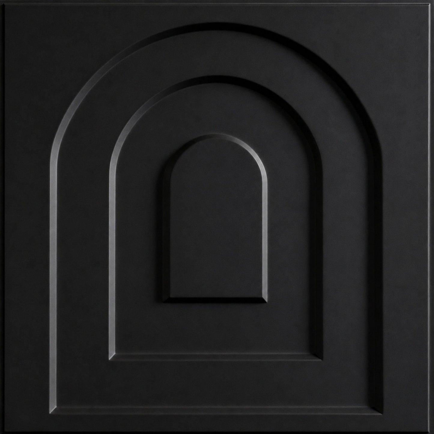 Matt Black Archi Design 3D Wall Panel