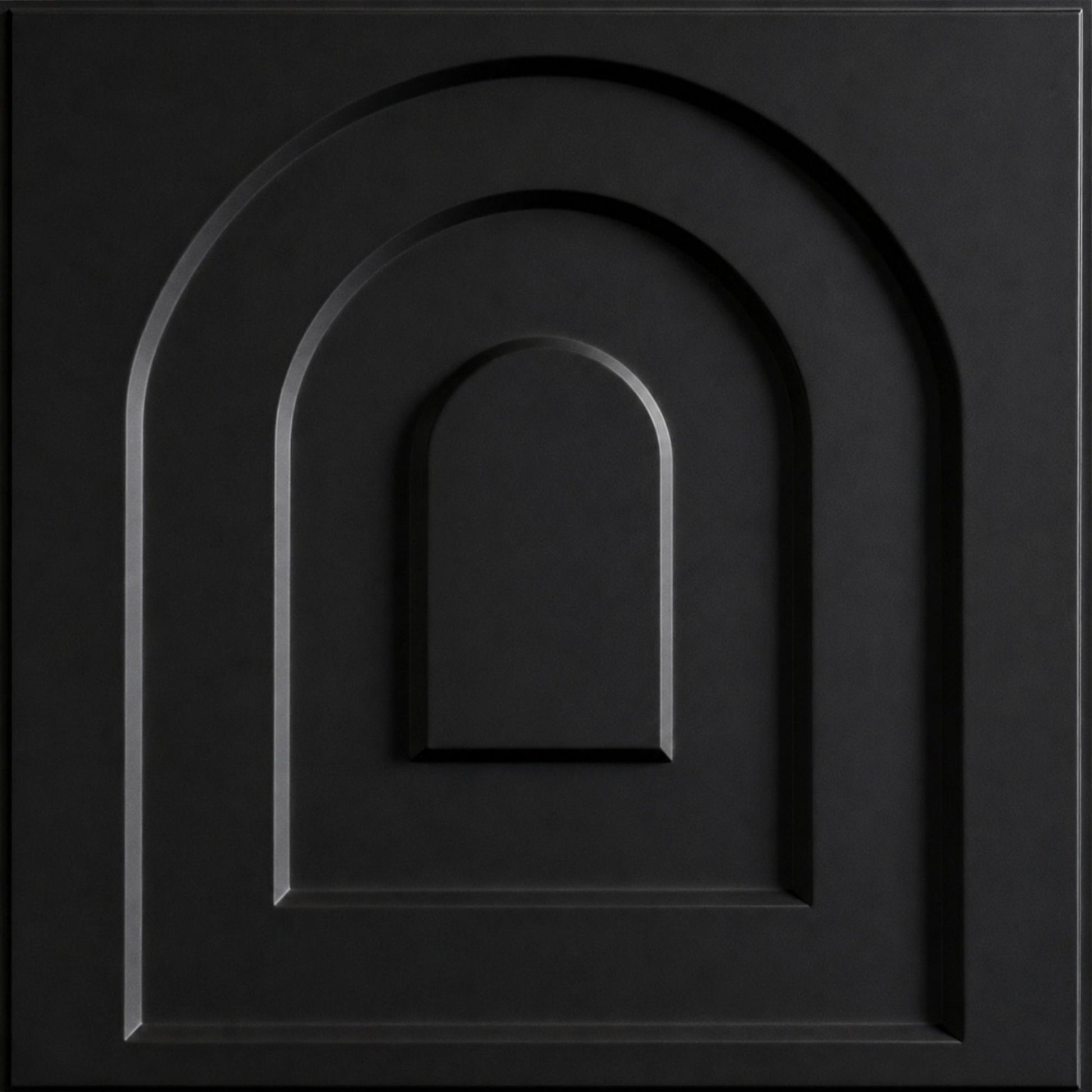 Matt Black Archi Design 3D Wall Panel