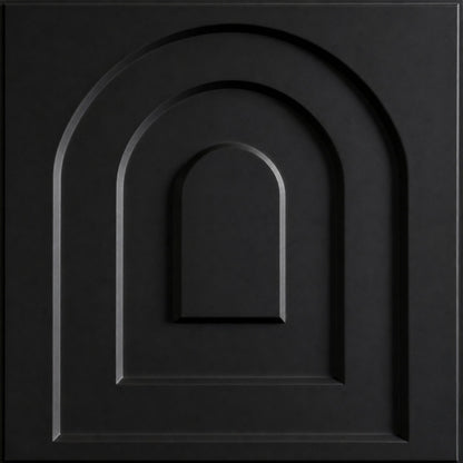 Matt Black Archi Design 3D Wall Panel