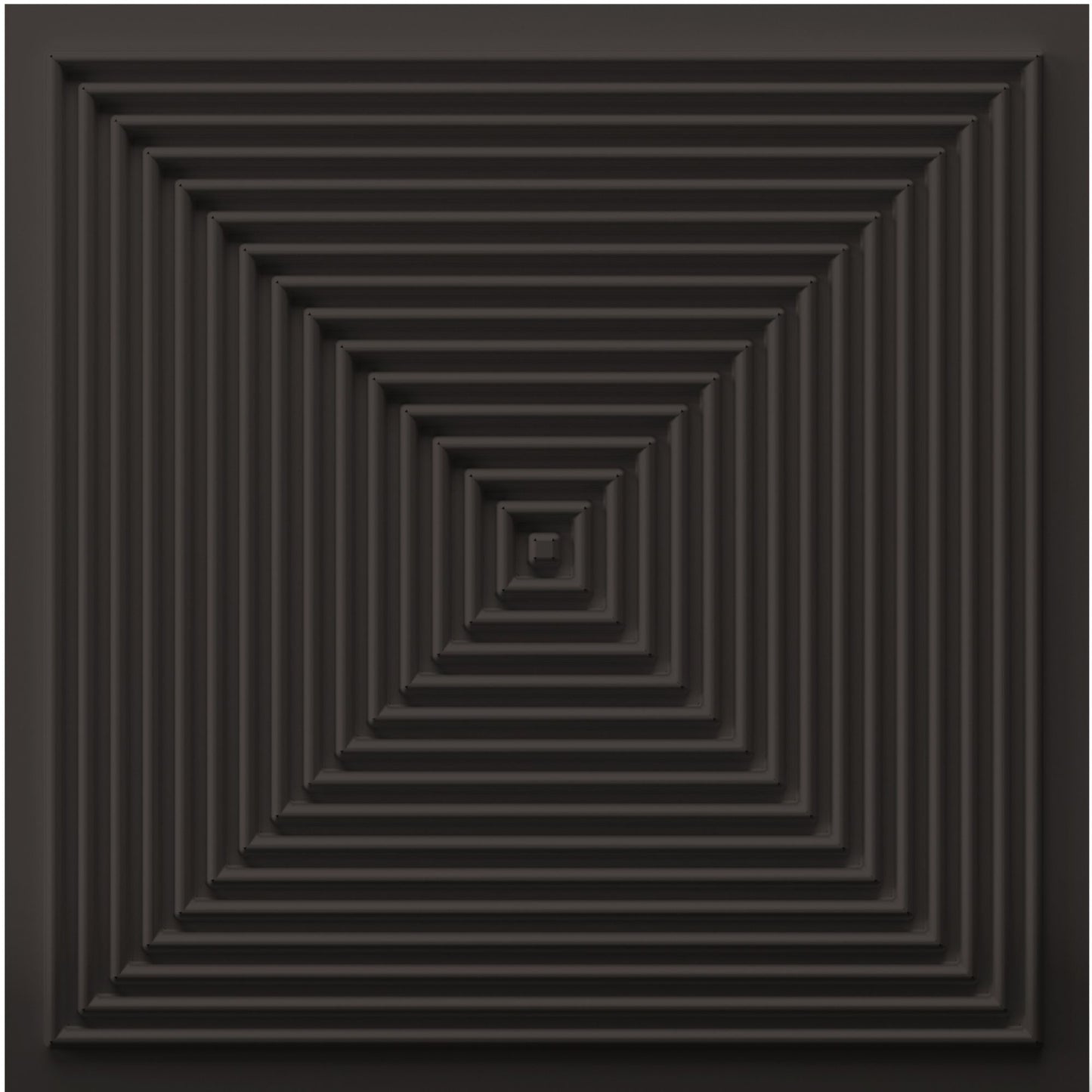 Matt Black Pyramid Design 3D Wall Panel