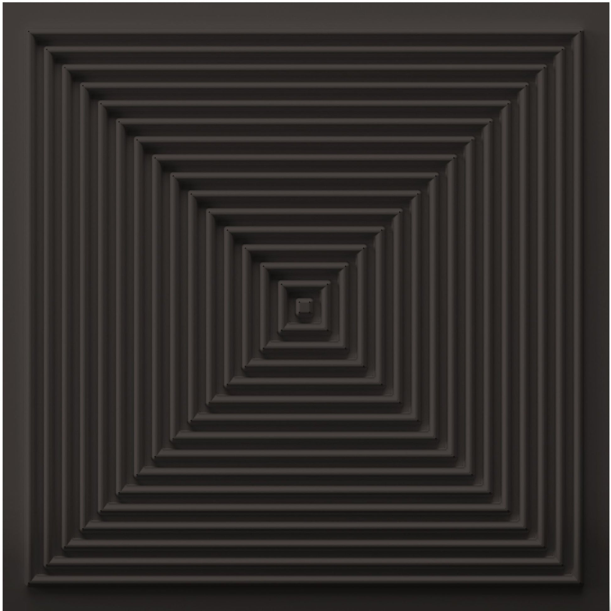 Matt Black Pyramid Design 3D Wall Panel